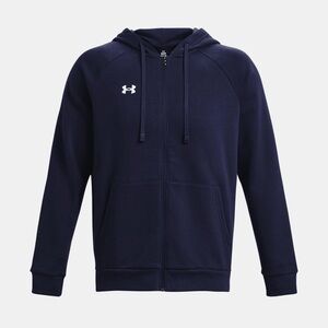 NWT Men’s Under Armour Midnight Navy Rival Fleece Full Zip Hoodie Size Large